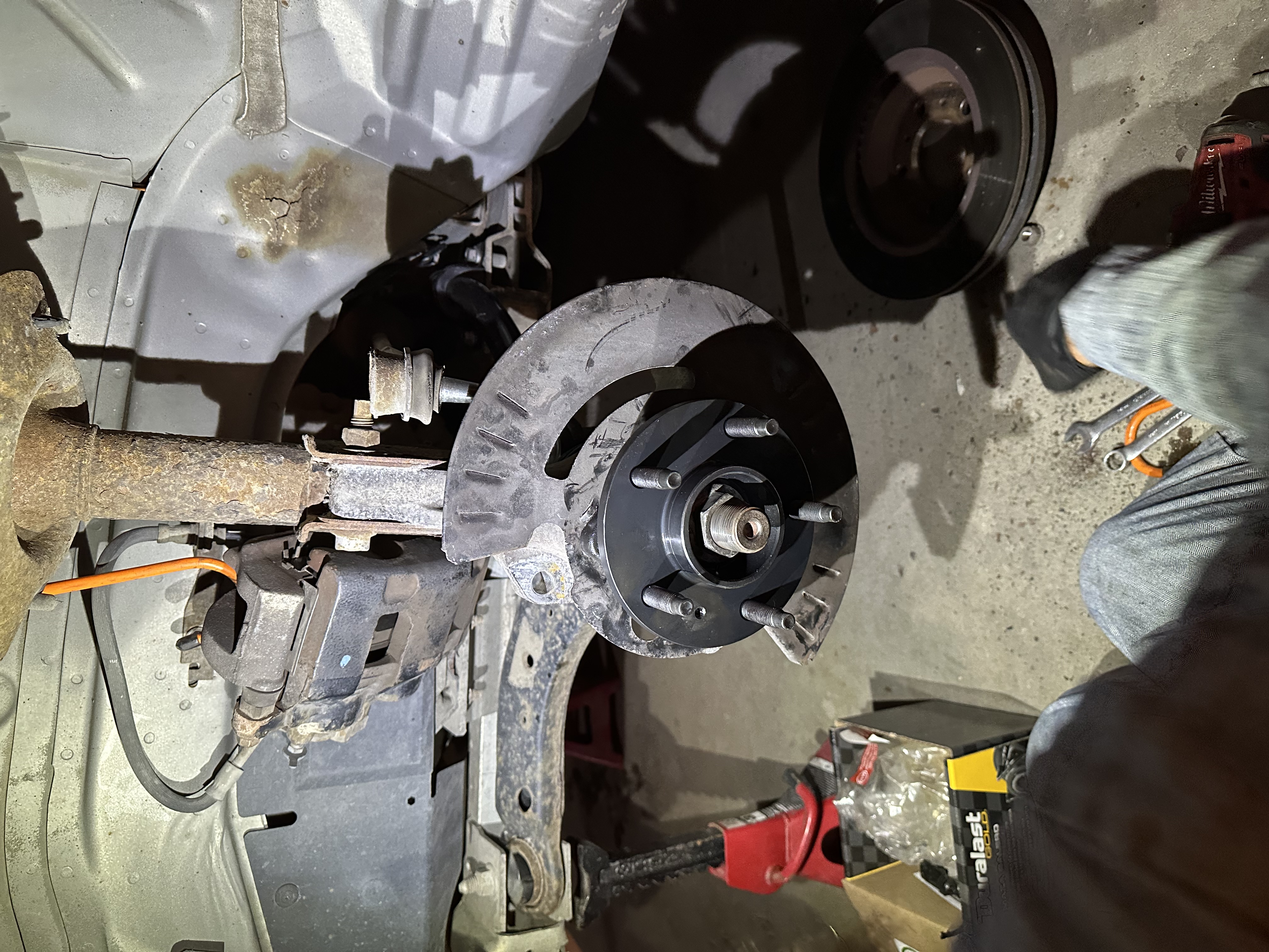 Brake and hub assembly