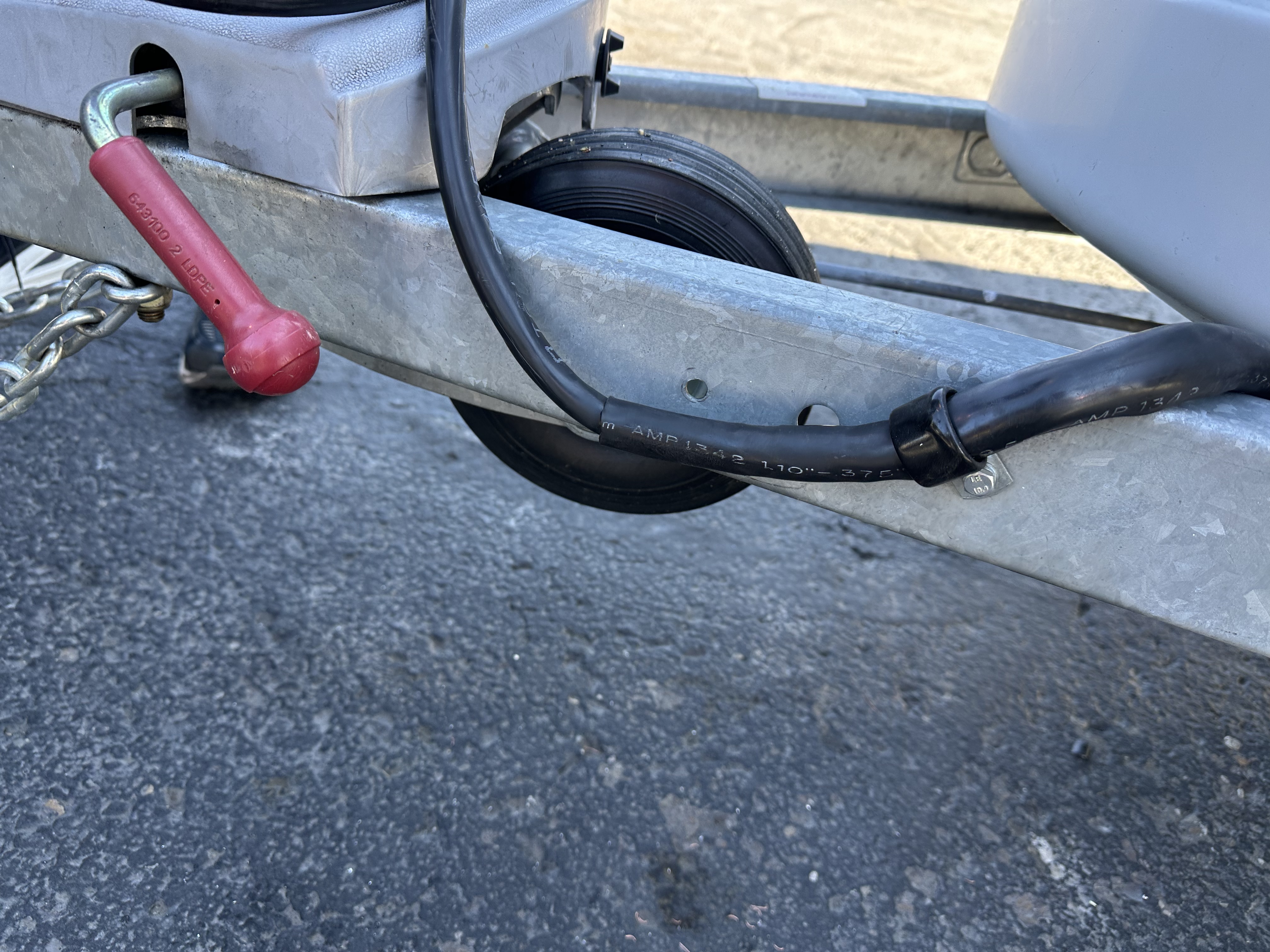 Camper trailer plug install